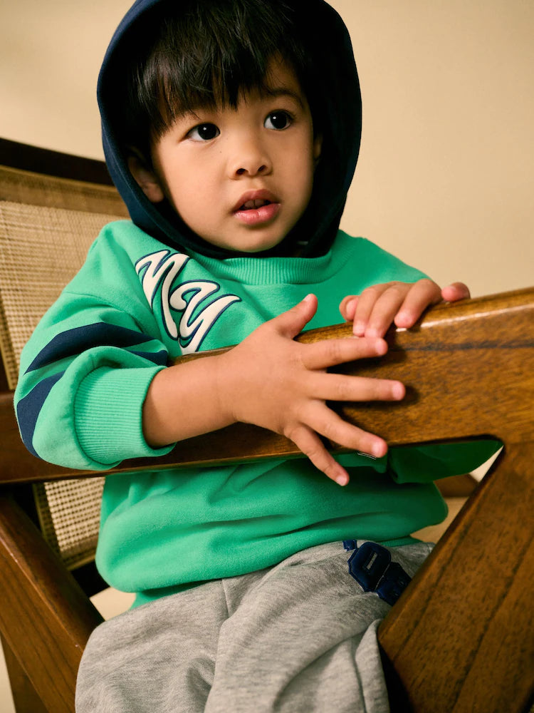 Green Varsity Hoodie and Joggers Set