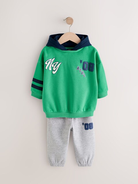 Green Varsity Hoodie and Joggers Set