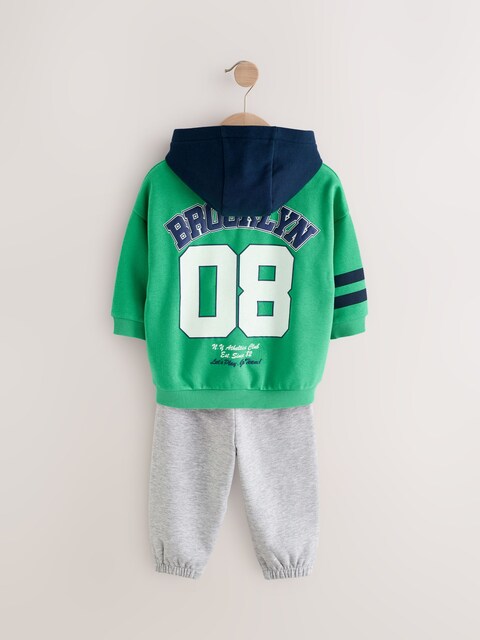 Green Varsity Hoodie and Joggers Set