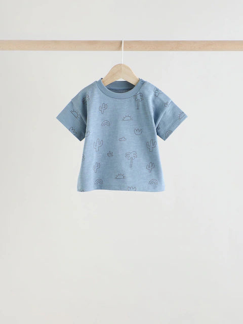 Mineral Print Baby Tops and Shorts Set 6 Piece