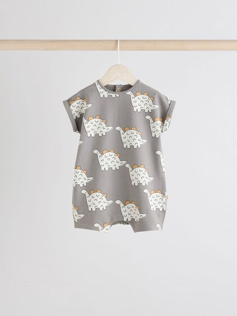 Black/White 100% Cotton Baby Rompers 4 Pack