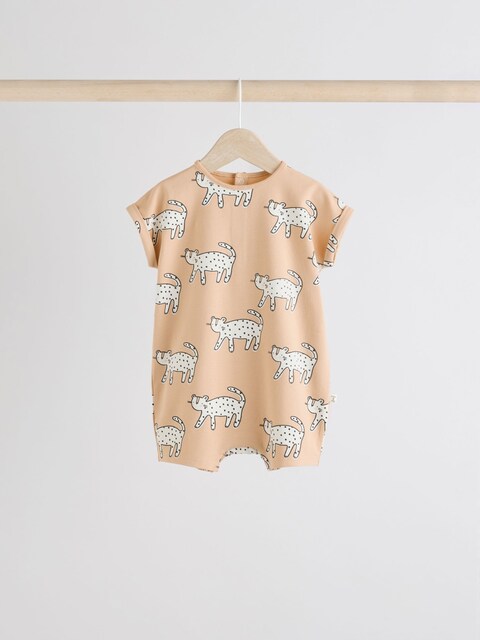 Black/White 100% Cotton Baby Rompers 4 Pack