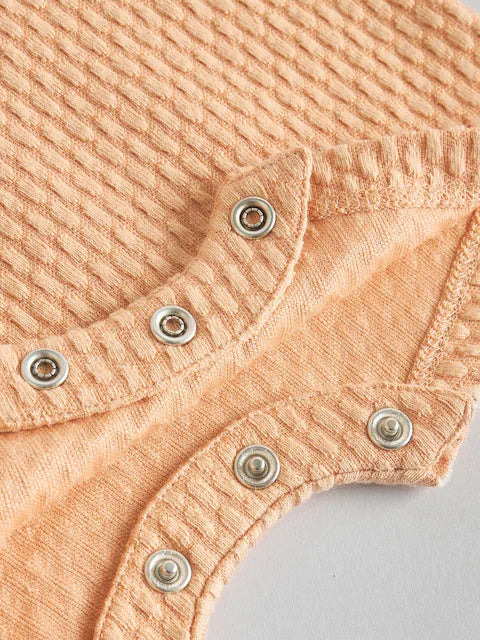 Orange/Grey Striped 2 pack Baby Romper