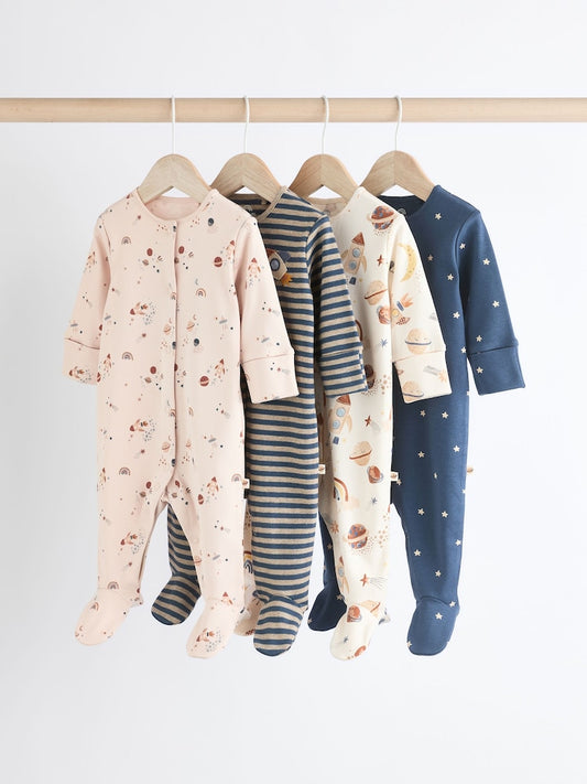 Planet Sleepsuit 4 Pack