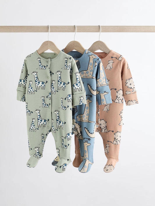 Neutral Animal sleepsuits 3 Pack