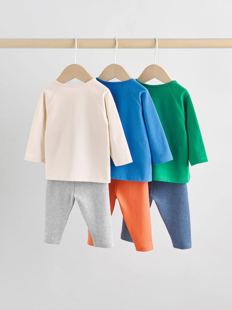 Bright Character Tops and Leggings 6 Piece Baby Set