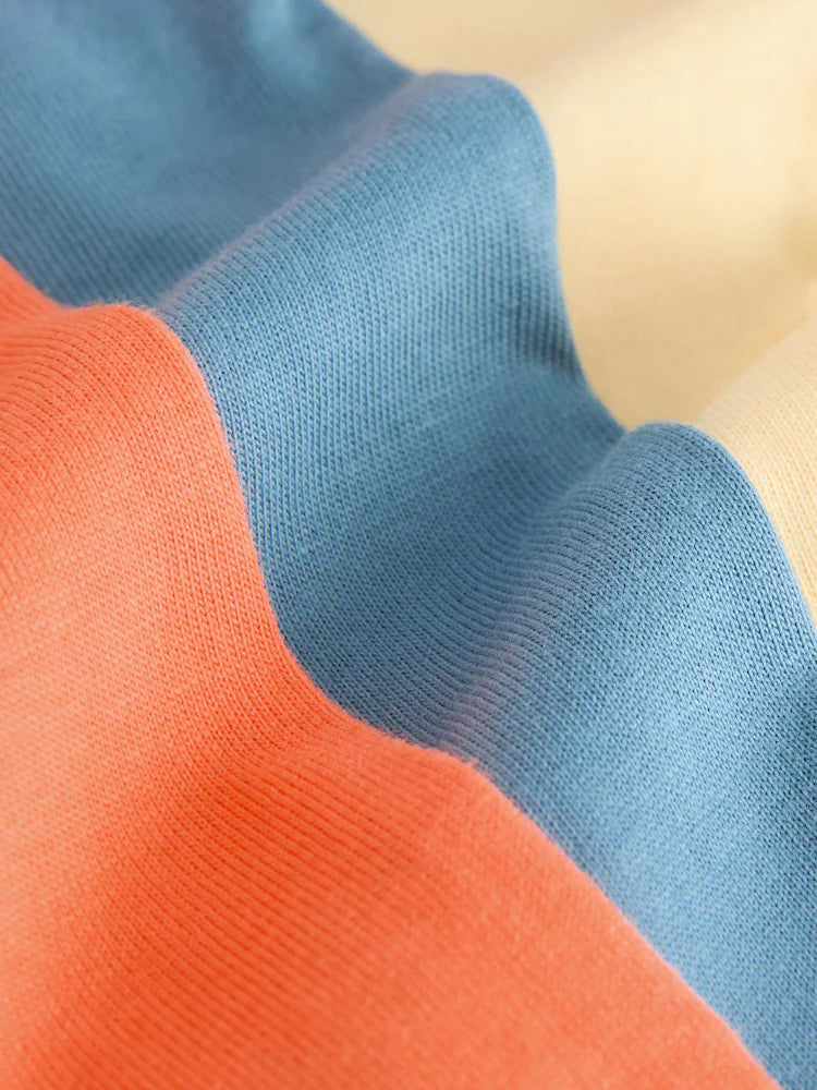 Blue/Orange/Yellow Long Sleeve T-Shirts 3 Pack