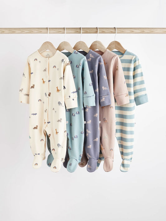 Multi Sleepsuit 5 Pack