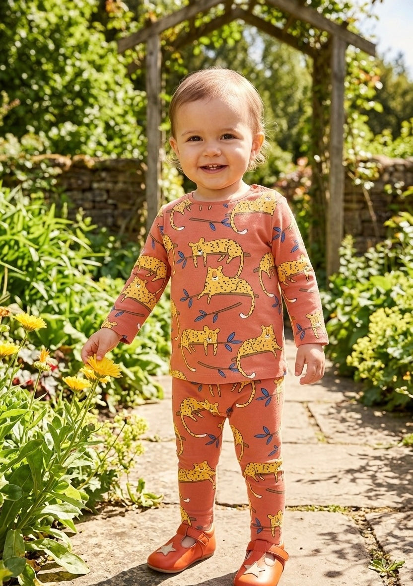 Rust Printed Full Sleeve Shirt & Trouser Set