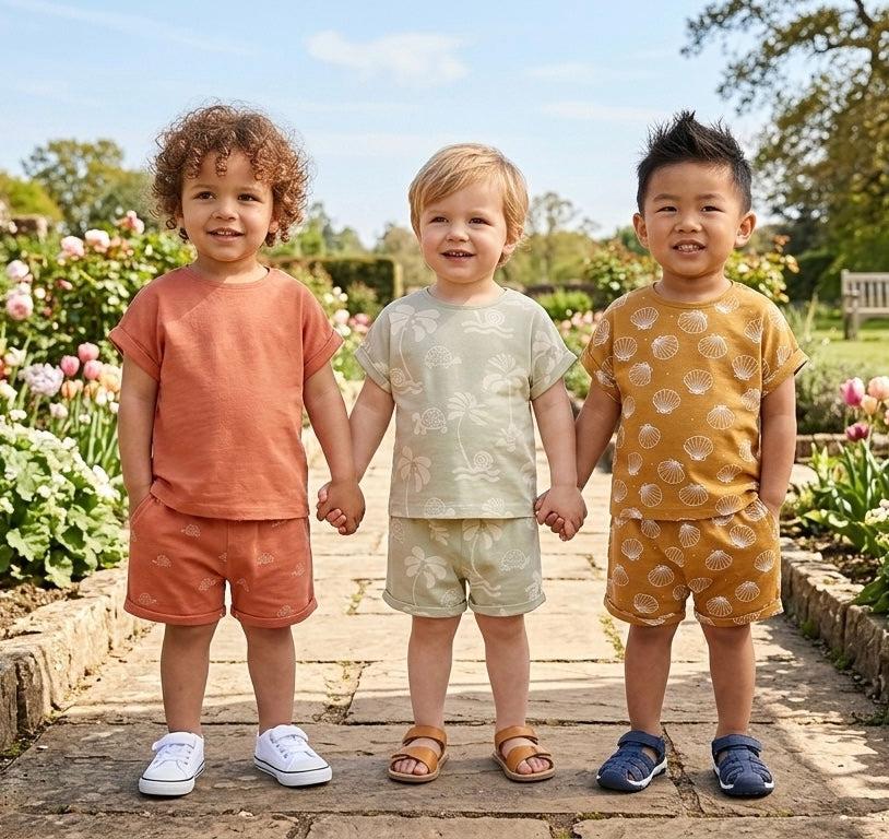 Safari Shirt & Shorts 6 Pack Set