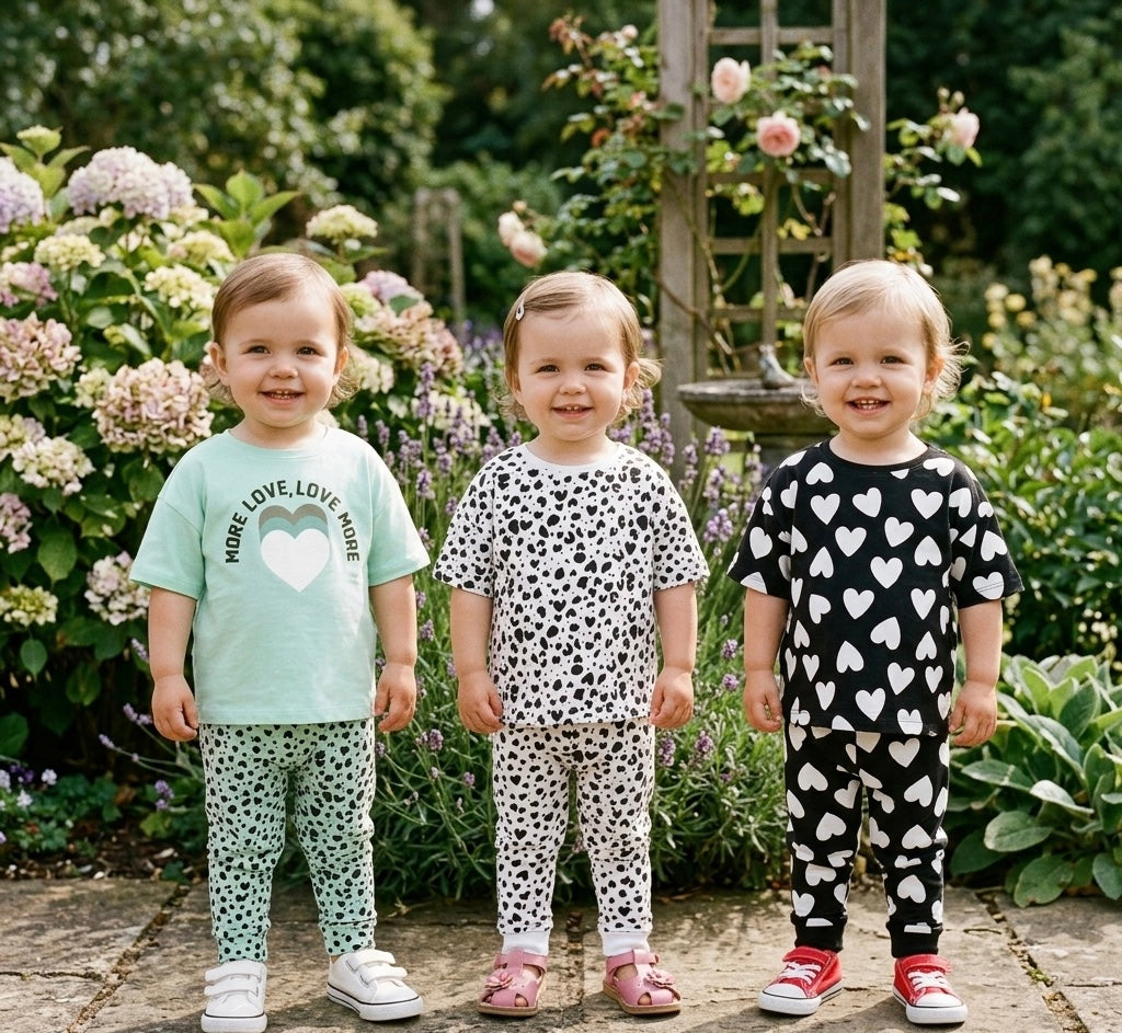Monochrome Aqua Pyjamas 3 Pack