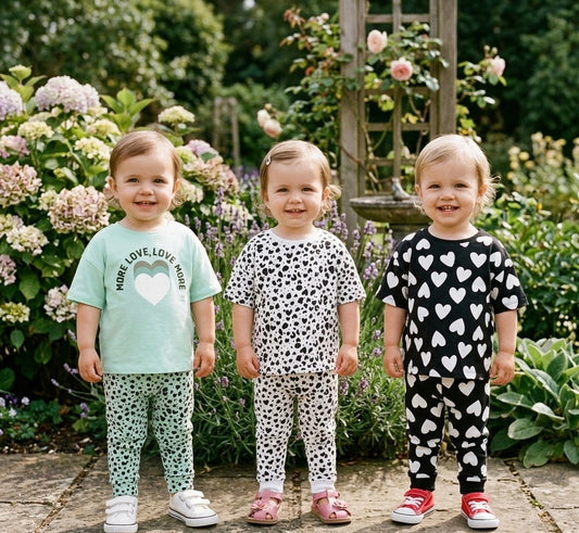 Monochrome Aqua Pyjamas 3 Pack