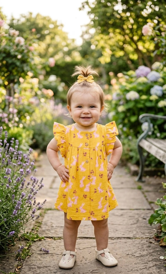 Ochre Bunny Frock