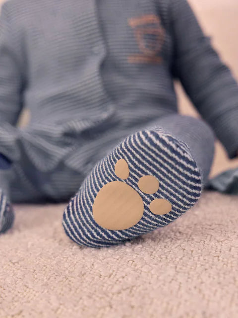 Navy Blue Daddy Baby Sleepsuit