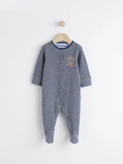 Navy Blue Daddy Baby Sleepsuit
