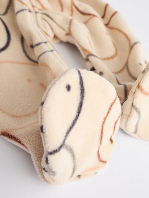 Neutral Fleece Sleepsuits 2 Pack