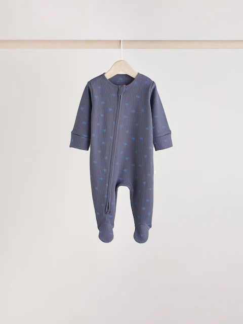 Green/Blue Zip Sleepsuits 5 Pack