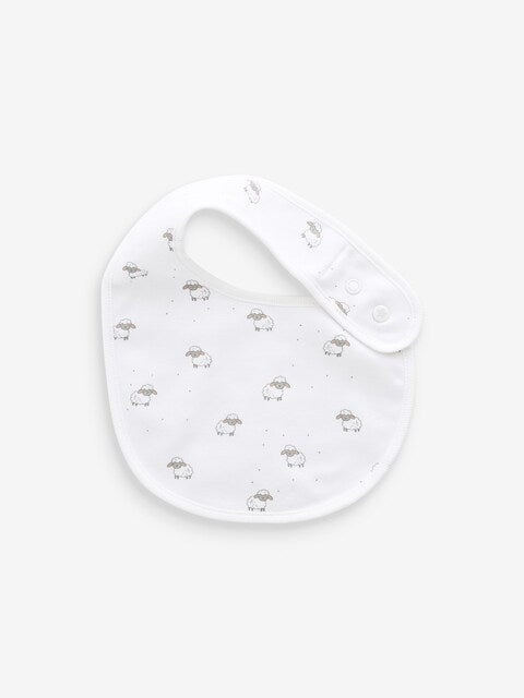 White Animals Bibs 5 Pack