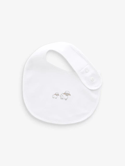 White Animals Bibs 5 Pack
