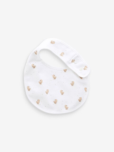 White Animals Bibs 5 Pack