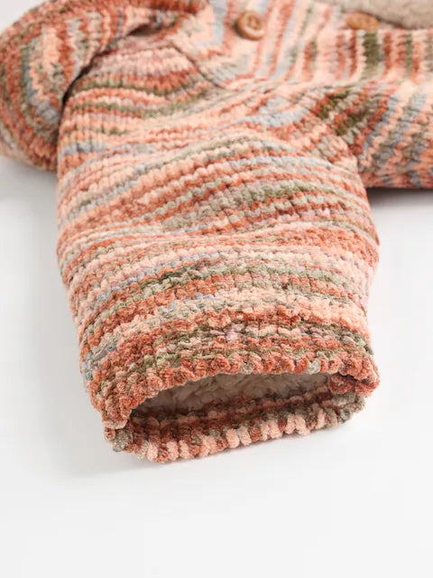 Multi Coloured Baby Hooded Cardigan