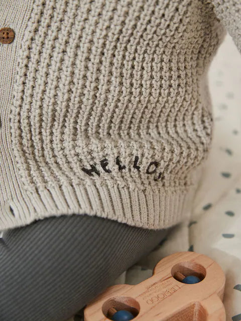 Grey Giraffe 100% Cotton Cardigan