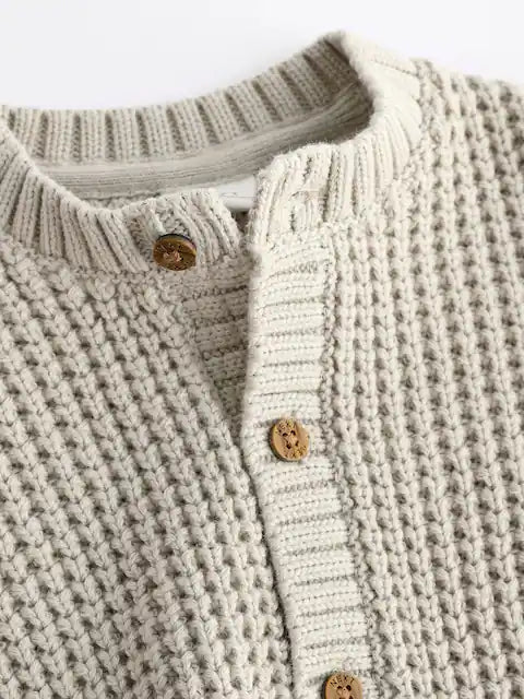 Grey Giraffe 100% Cotton Cardigan