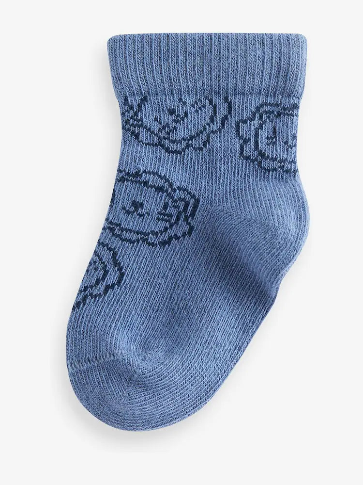 Navy Baby Socks 5 Pack
