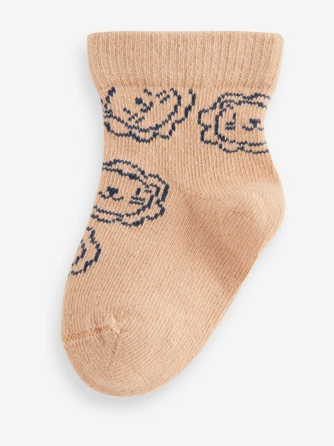 Navy Baby Socks 5 Pack