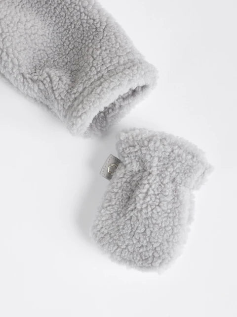 Grey Cosy Borg Bear Pramsuit