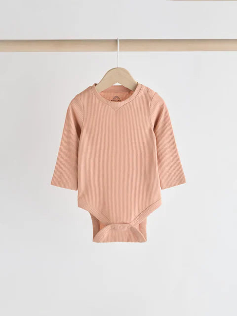 Brown Check Baby 100% Cotton Knitted Jumper and Trousers 3 Piece Set