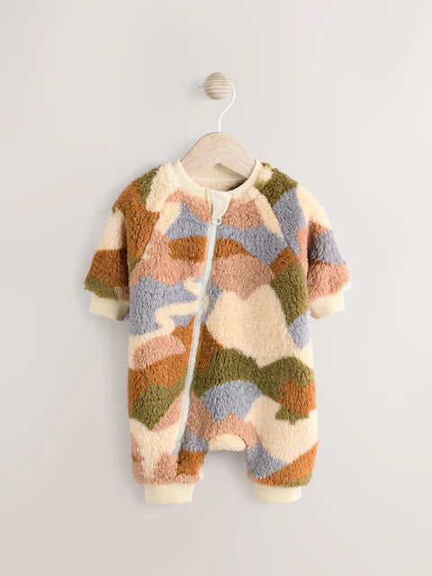 Neutral Character Baby Fleece Zip Sleepsuit