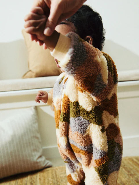 Neutral Character Baby Fleece Zip Sleepsuit