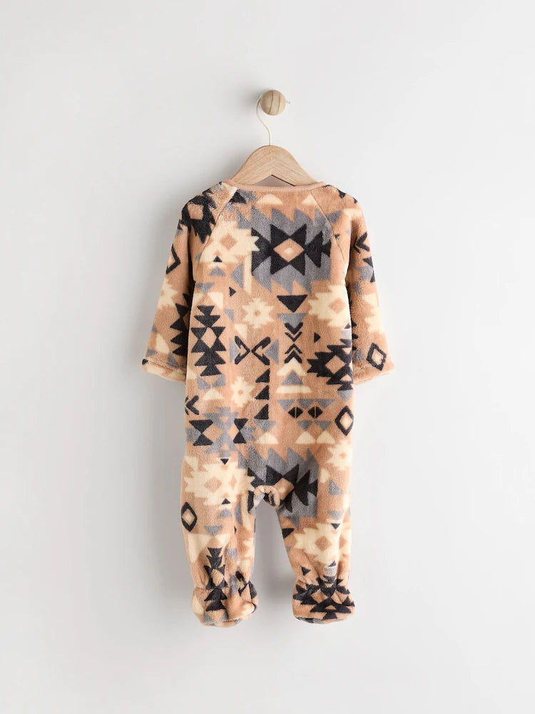 Neutral Baby Zip Fleece Sleepsuit