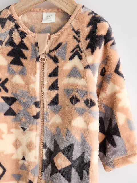 Neutral Baby Zip Fleece Sleepsuit