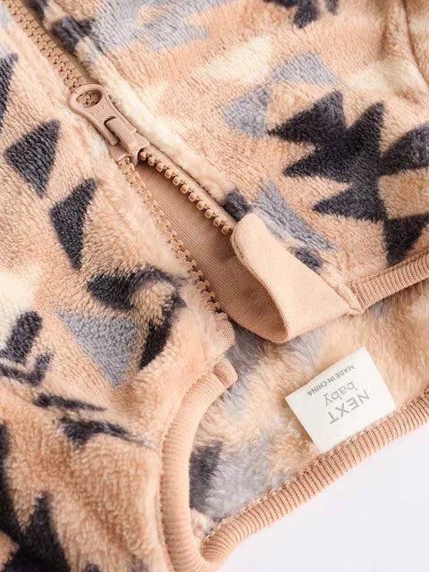 Neutral Baby Zip Fleece Sleepsuit