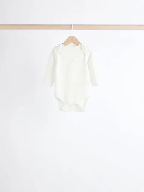 Baby Blue Long Sleeves Bodysuits 5 Pack