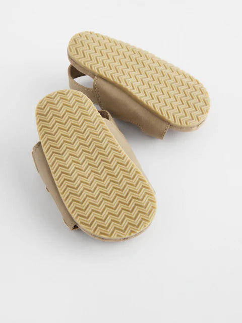 Stone Neutral Touch Fastening Corkbed Baby Sandals