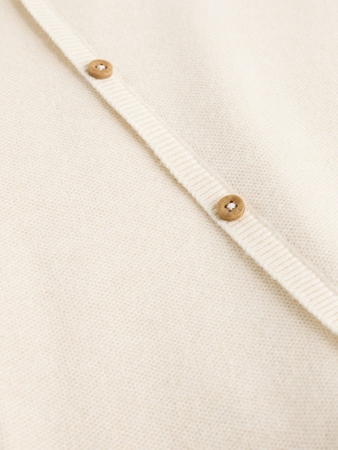 Cream Knitted Wrap Baby Romper