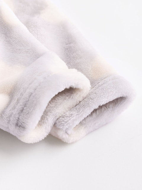 Grey Clouds Baby Fleece Zip Sleepsuit