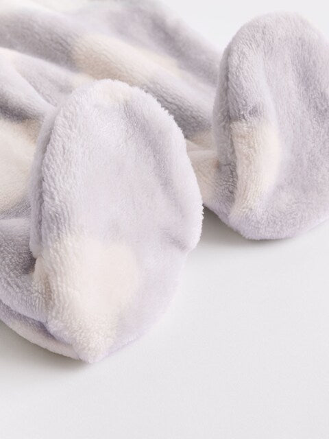 Grey Clouds Baby Fleece Zip Sleepsuit