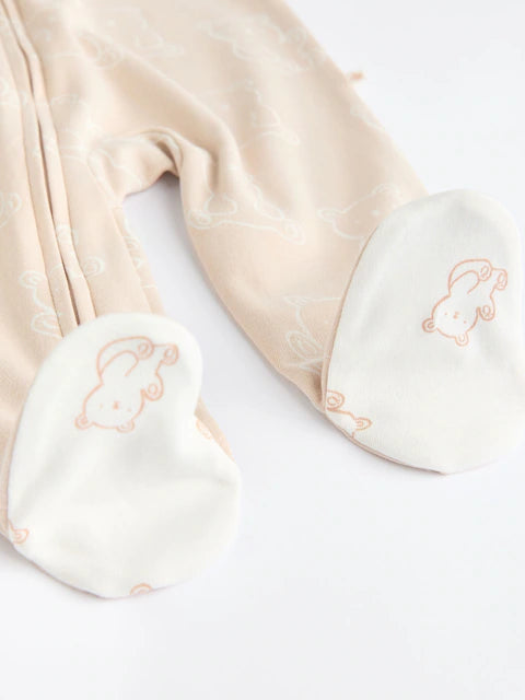 Neutral Baby Bear Sleepsuits 3 Pack