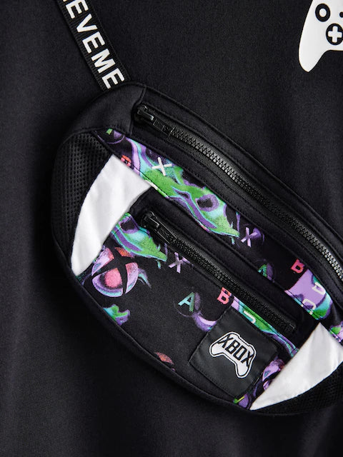 Black Licensed XBox Crew Neck Sweat and Jogger Set