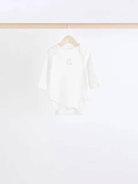 Pink 5 Pack Short Sleeve Bodysuits