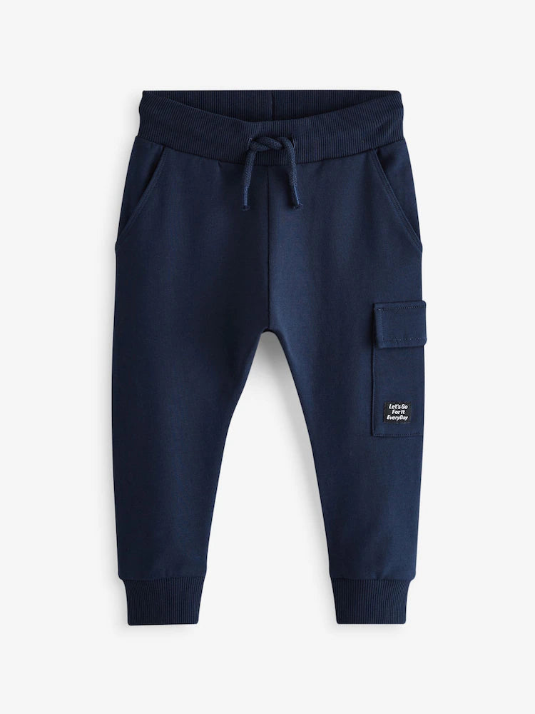 Blue/Dark Green/Charcoal Grey Joggers 3 Pack