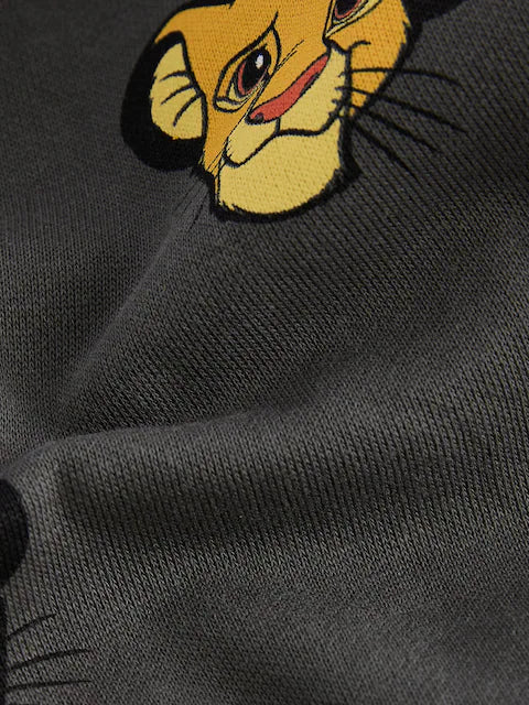 Charcoal Grey Lion King 100% Cotton Sweatshirt and Joggers Set