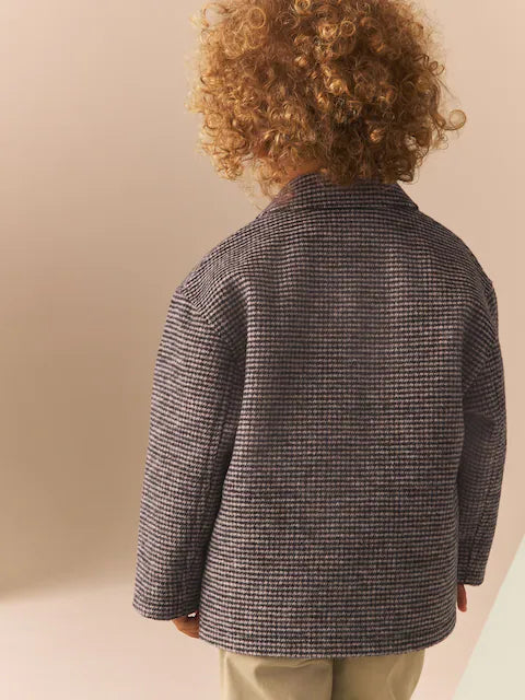 Brown Check Borg Lined Jacket