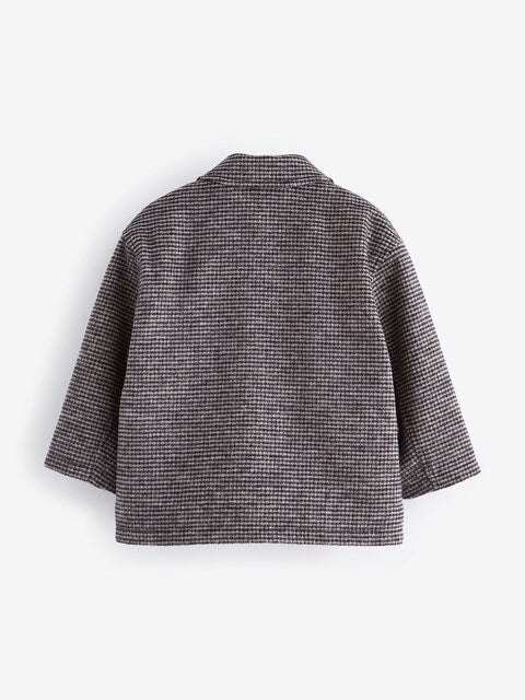 Brown Check Borg Lined Jacket