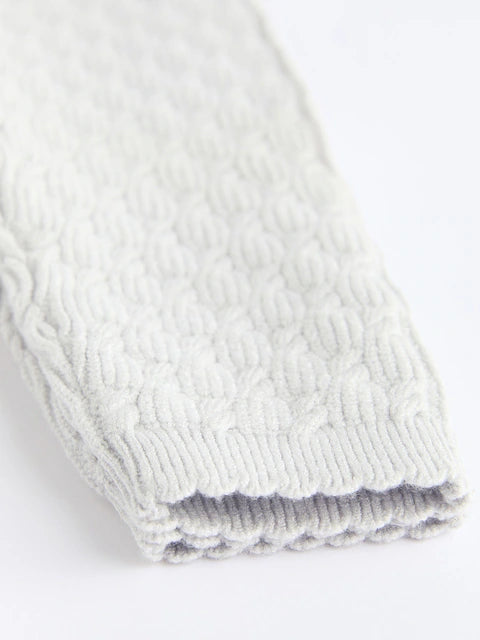 Grey 3D Bows Baby Knitted Jumper And Leggings Set