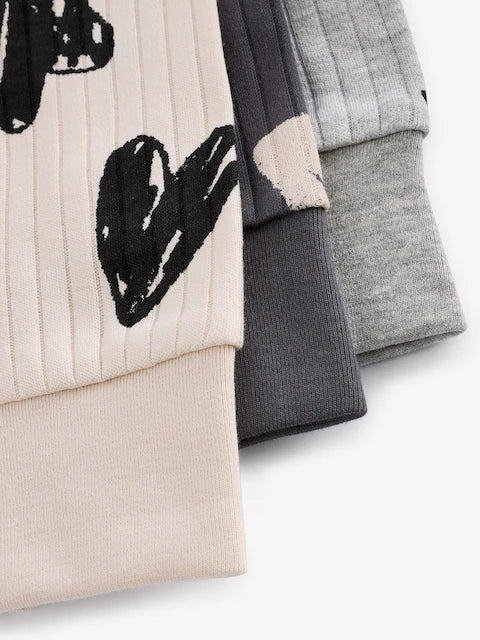 Black/White Pyjamas 3 Pack